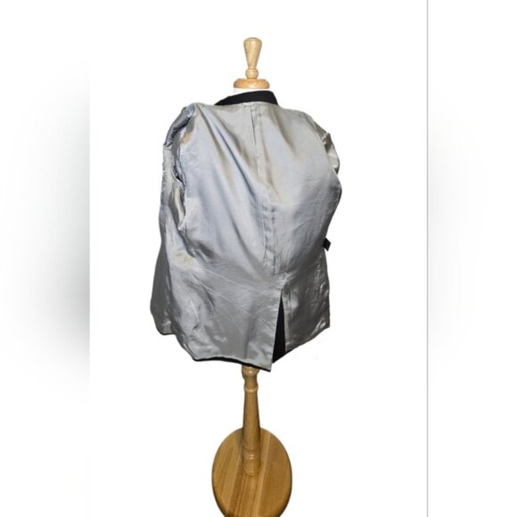 Vintage Woodwards Wool Blend Blazer Classic Prom Grad Wedding Tailored Size 46S - Picture 2 of 11